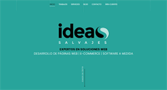 Desktop Screenshot of ideasalvajes.com